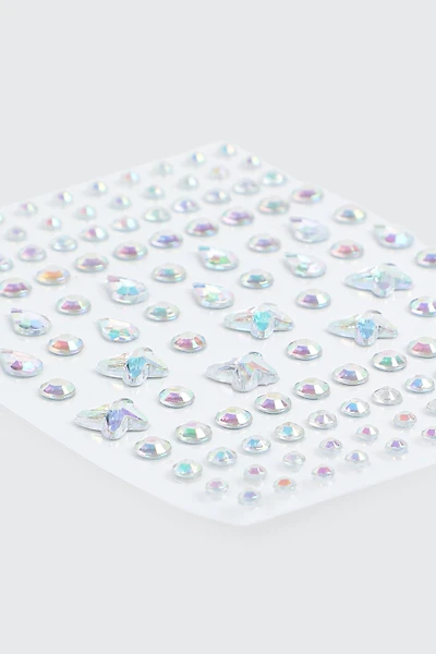 Iridescent Face Gems Pack - 90 pcs