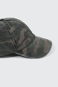 Casquette de baseball à imprimé camouflage