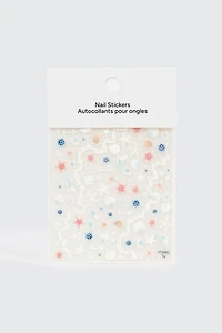 Autocollants pour ongles thème marin