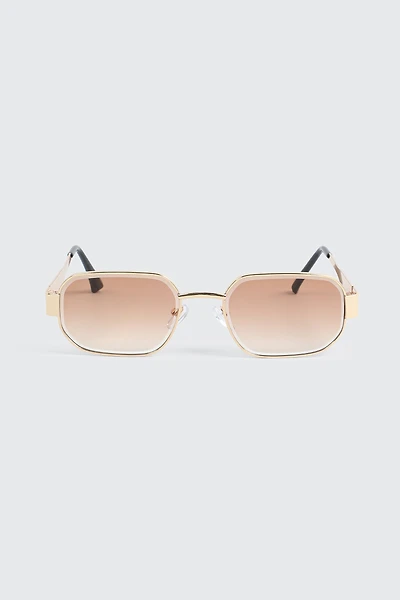 Metal Rectangular Sunglasses