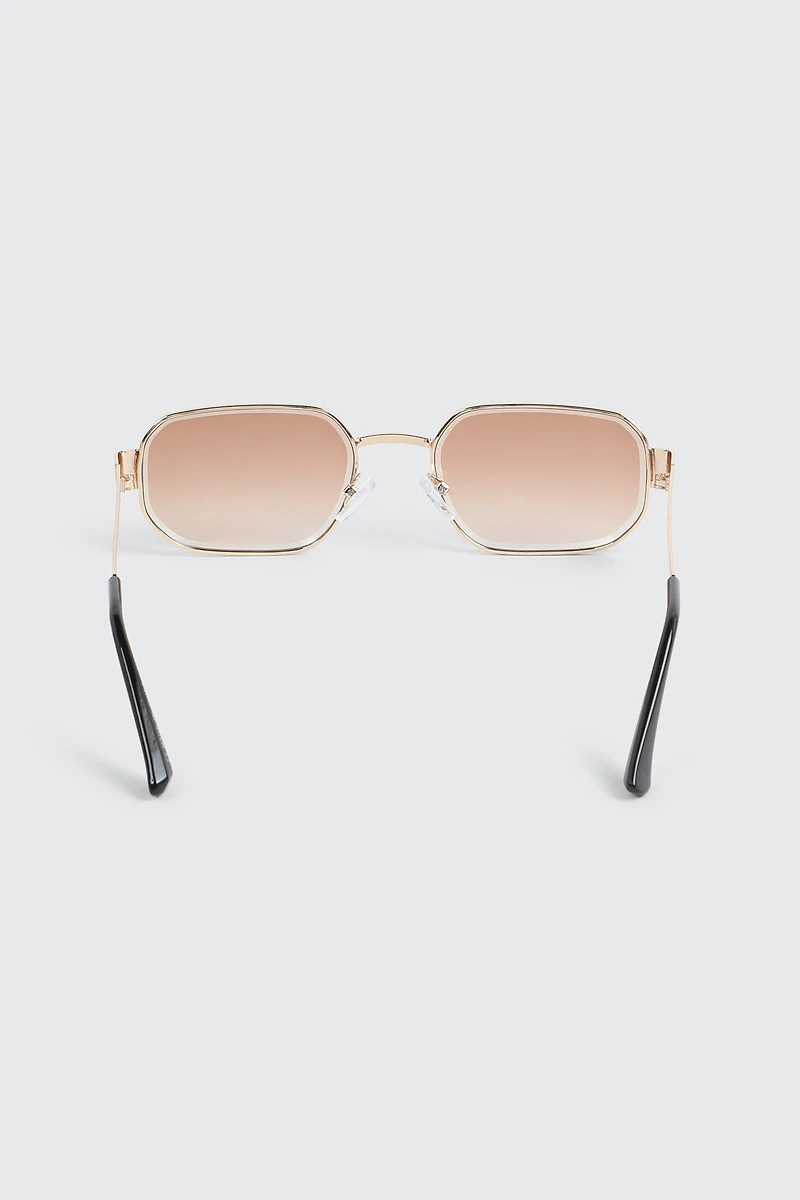 Metal Rectangular Sunglasses