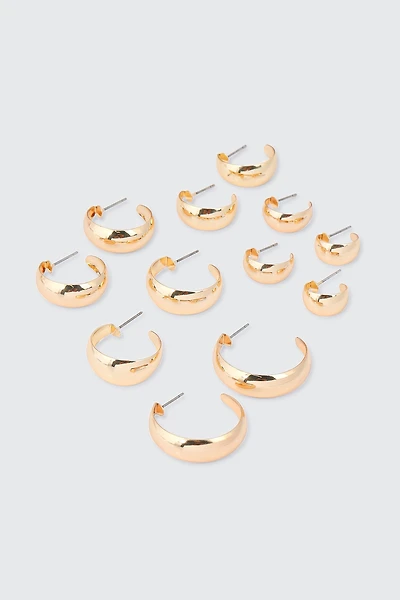 Lot de 6 paires d'anneaux