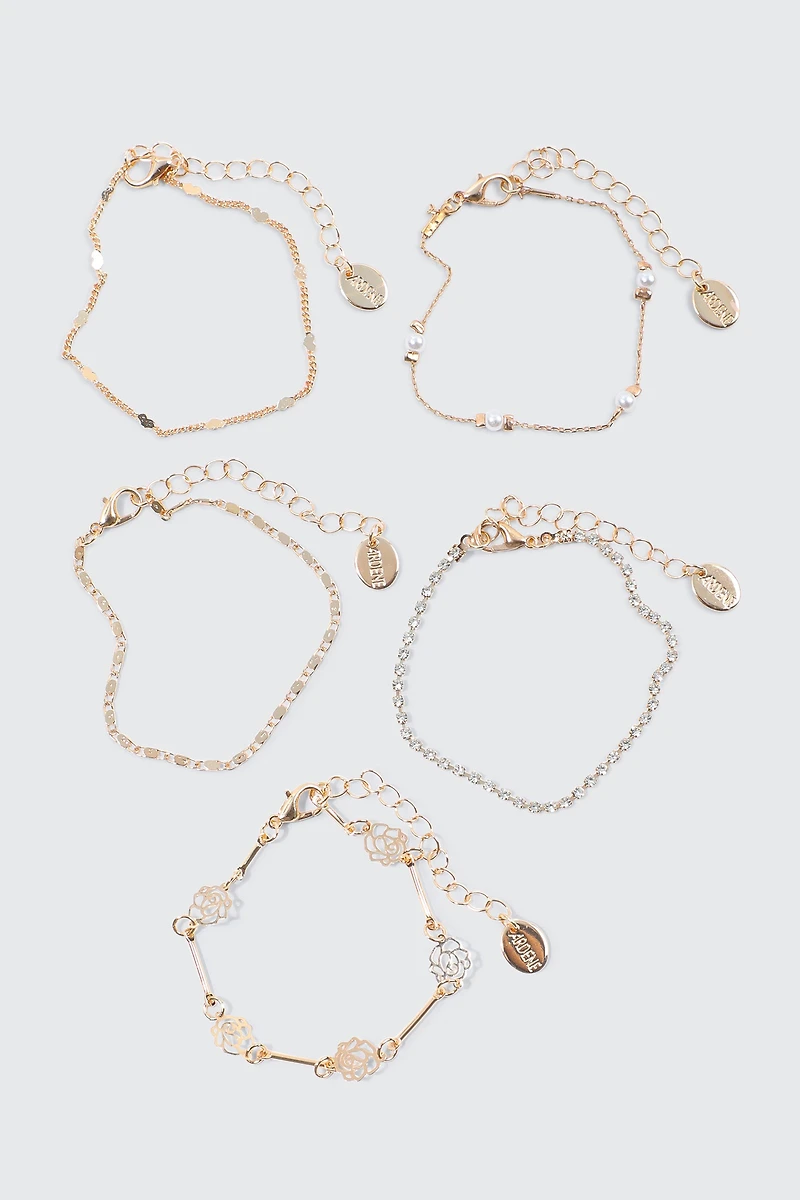 Rose Filigree Bracelet Set