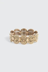 Bracelet extensible à médaillons 