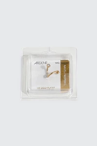 14K Gold Plated Twist Navel Piercing