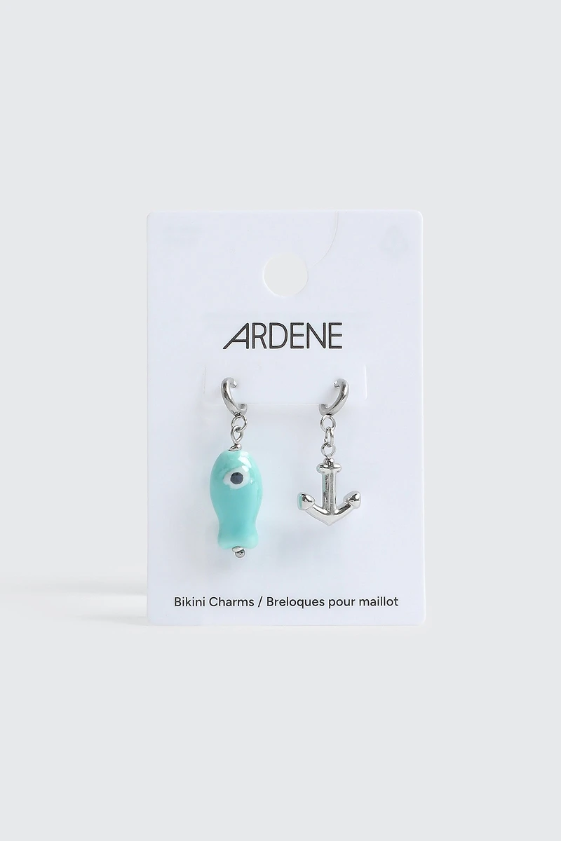 2-Pack Fish & Anchor Bikini Charms