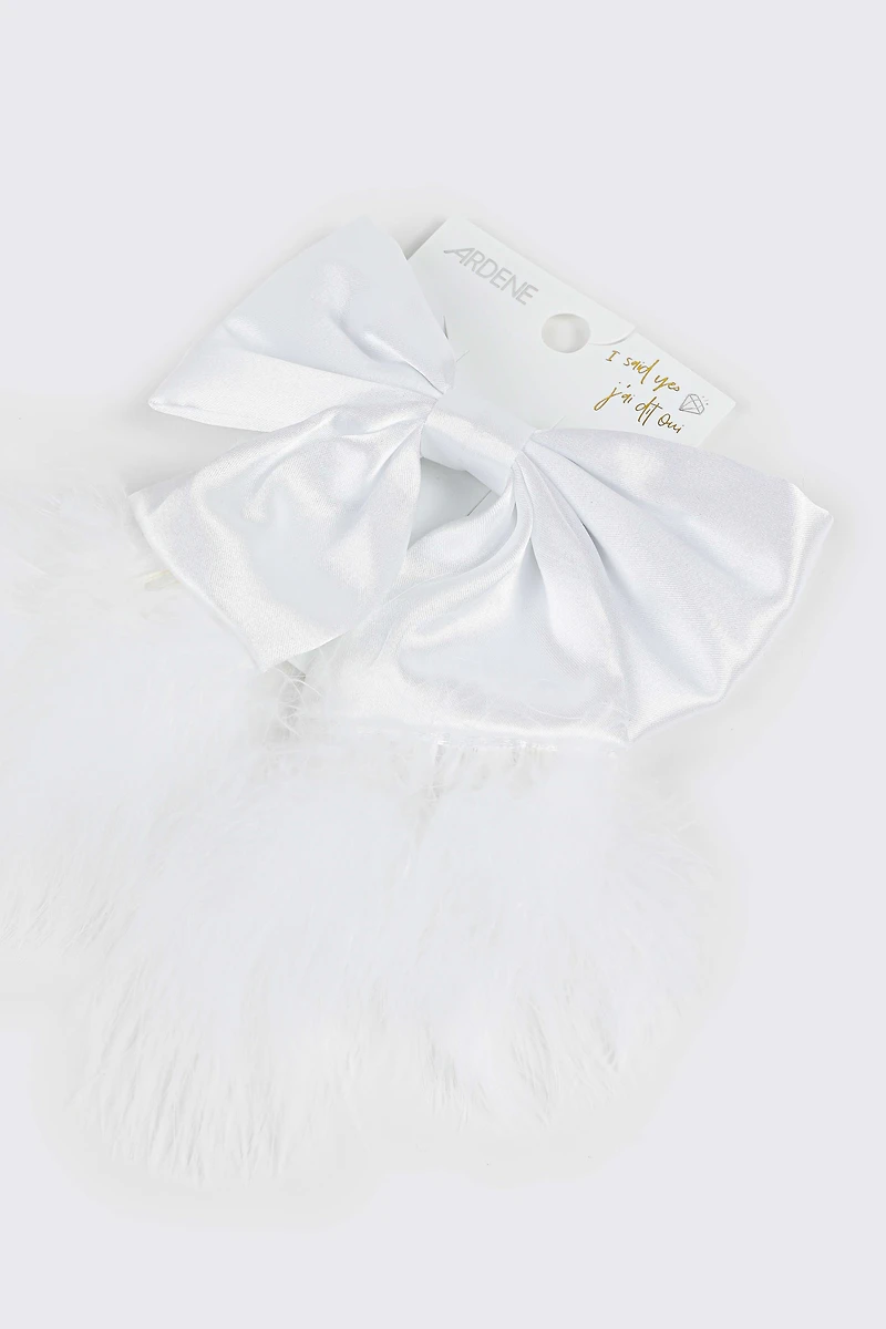 Barrette boucle en satin