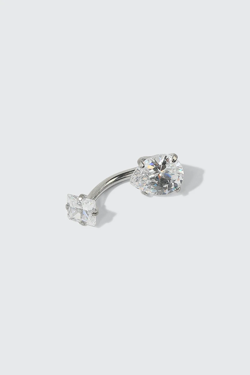 Cubic Zirconia Navel Piercing