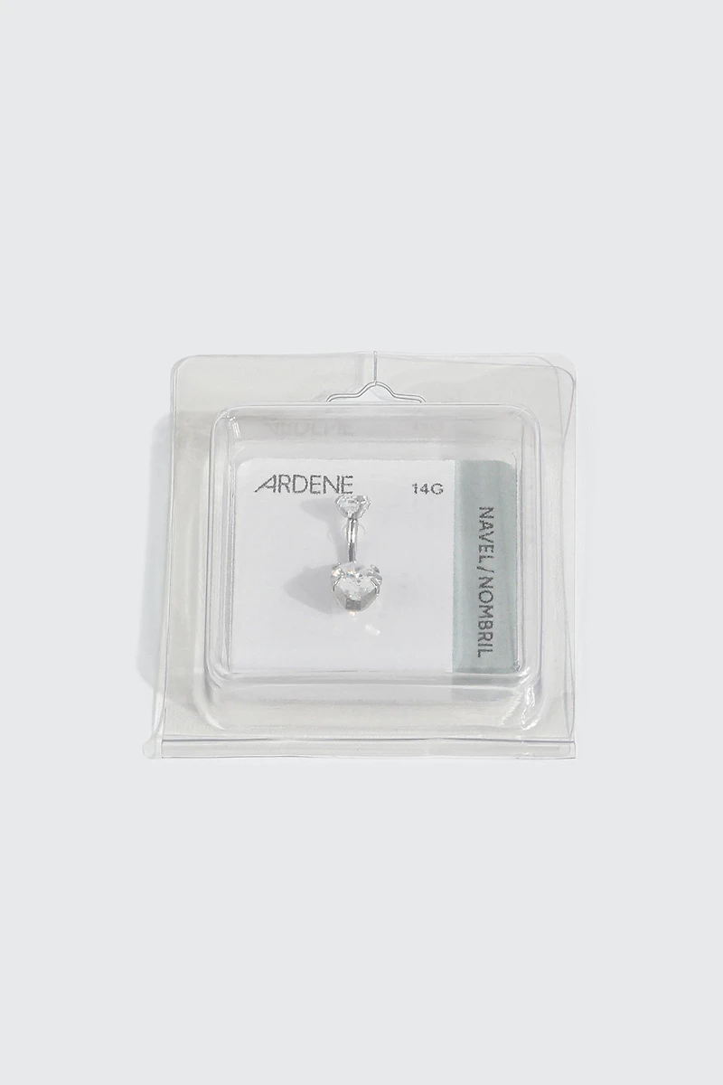 Perçage de nombril en zircon cubique