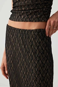 Jupe maxi en dentelle
