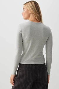Graphic Short Long Sleeve T-Shirt