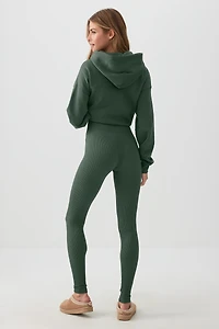 Legging côtelé sans coutures