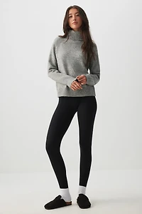 Fuzzy Knit Turtleneck Sweater