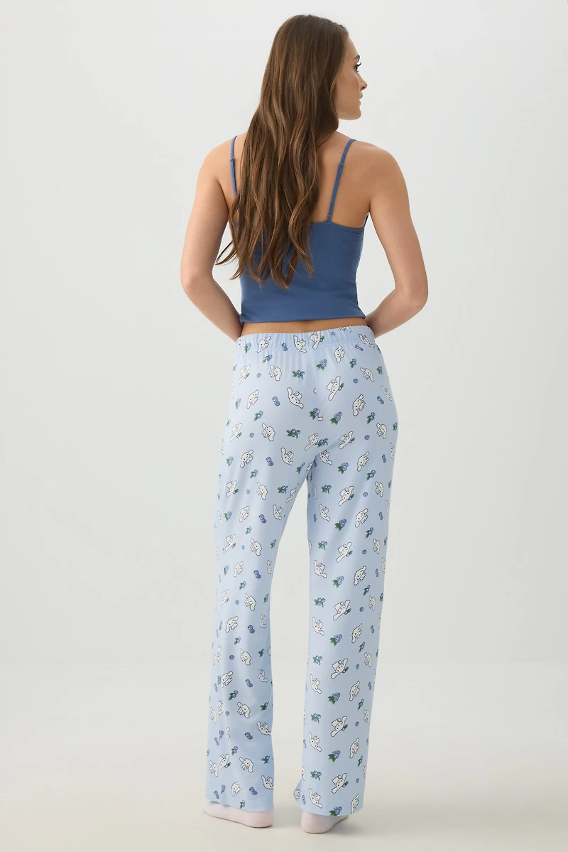 Printed Straight Leg PJ Pants