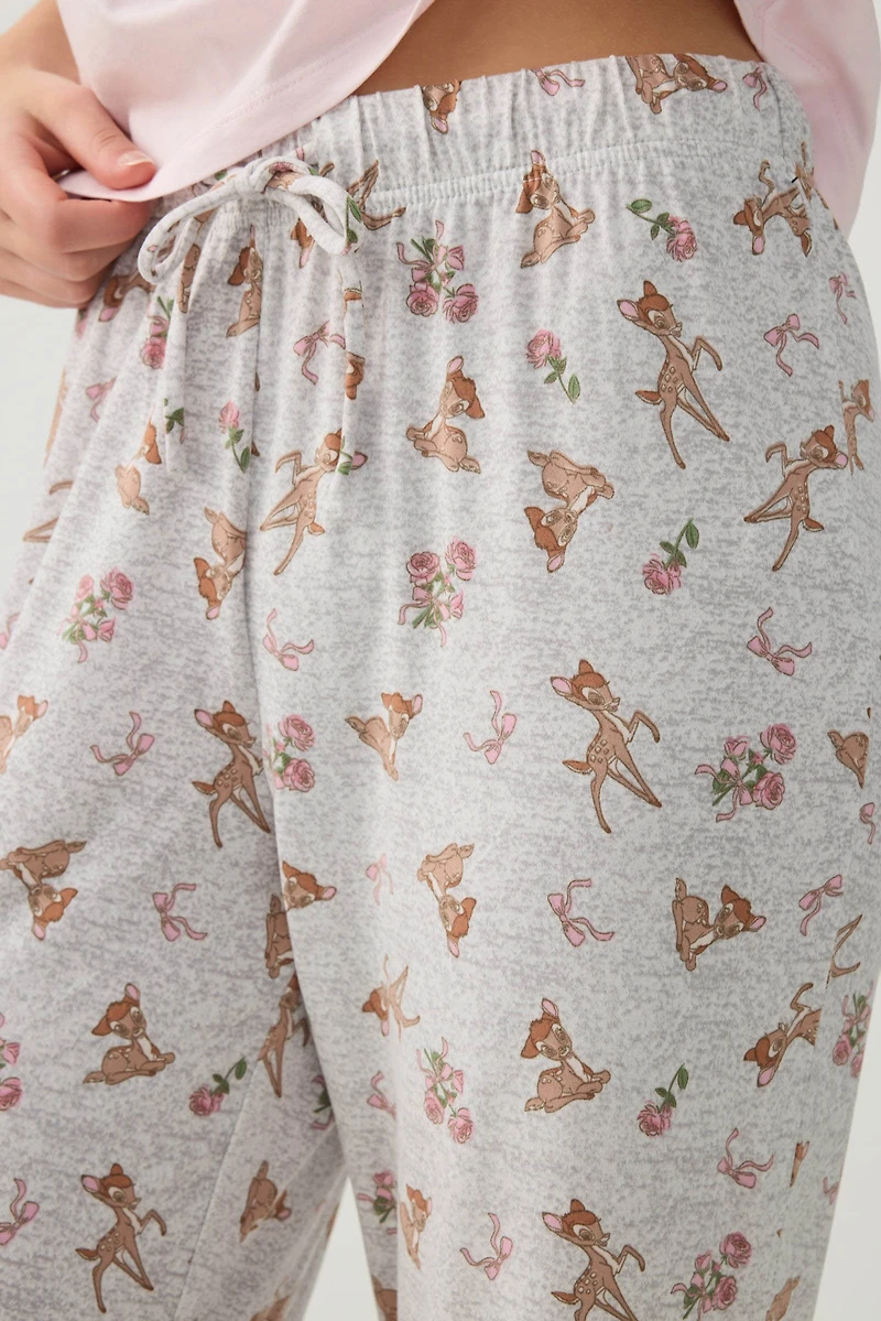 Printed Straight Leg PJ Pants