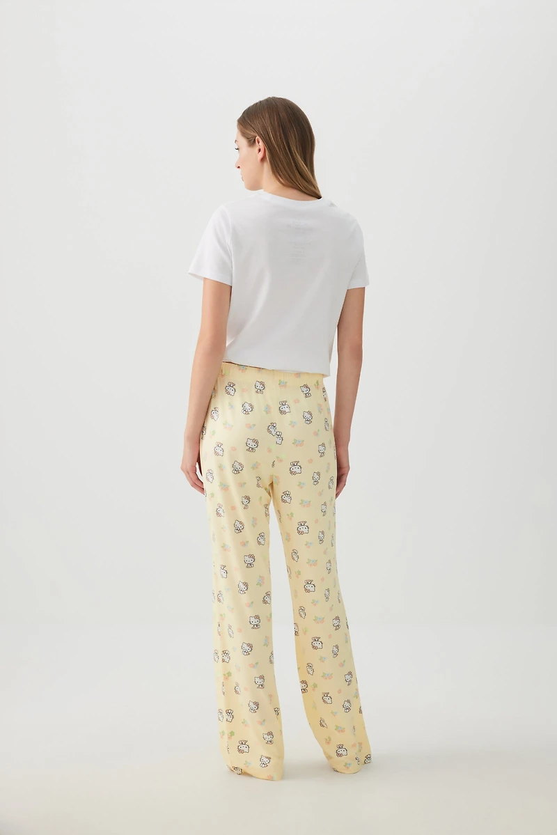 Printed Straight Leg PJ Pants