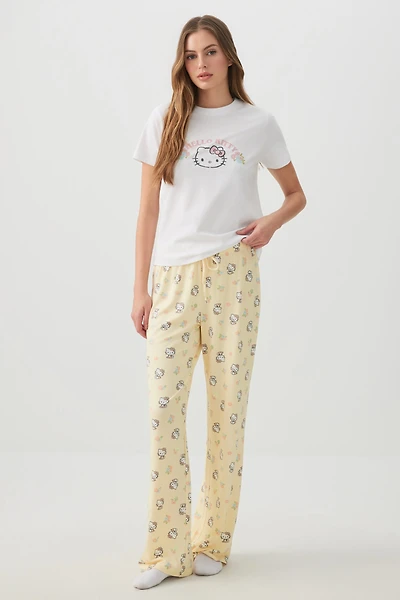 Printed Straight Leg PJ Pants