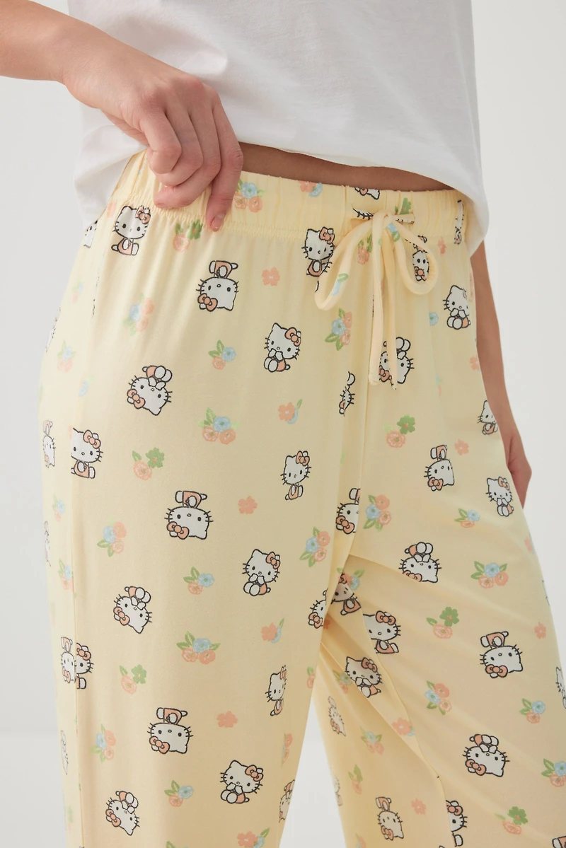 Printed Straight Leg PJ Pants