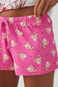 Hello Kitty Print PJ Shorts