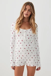 Long Sleeve PJ Romper