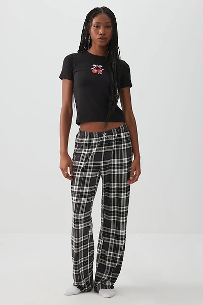 Pantalon de pyjama jambe droite