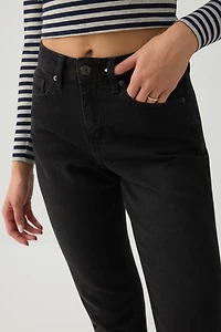 High Rise Slim Straight Jeans
