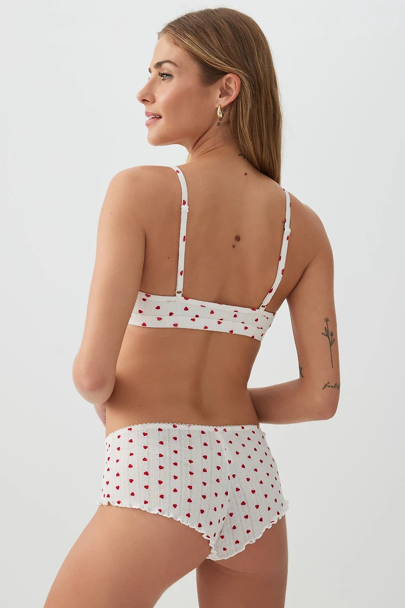 Culotte garçonne en pointelle tout-aller
