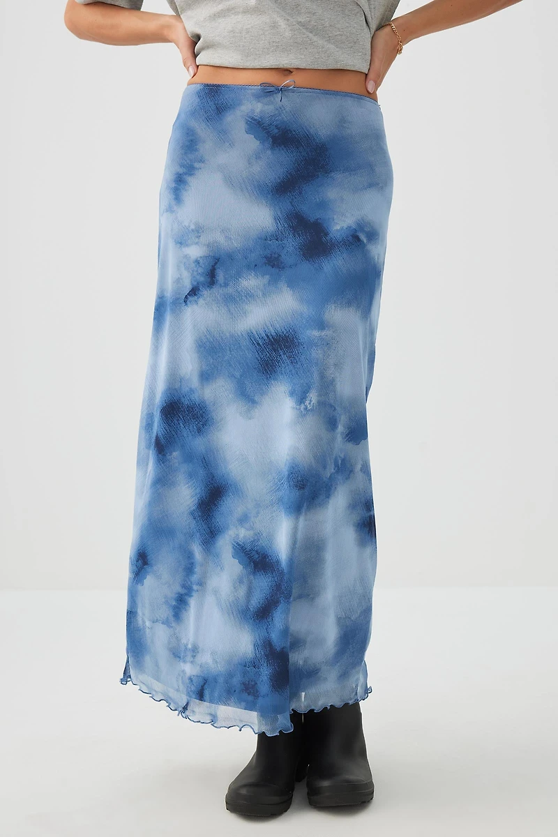 Mesh Maxi Skirt