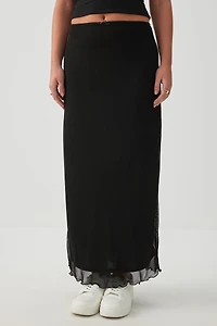 Mesh Maxi Skirt