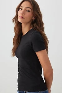 Basic Fitted Short Sleeve T-Shirt