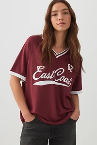 Oversized Football Mesh T-Shirt