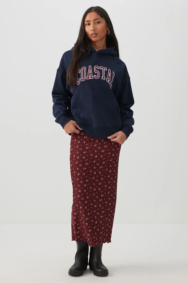 Oversized Printed Hoodie