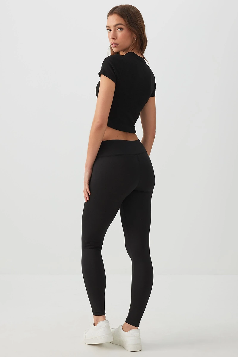 Legging très doux à large bande de taille