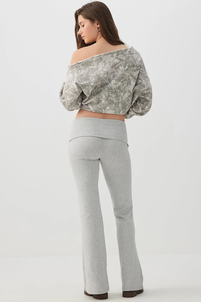 Legging évasé à taille repliable