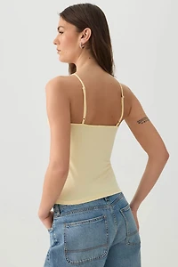 Camisole à bretelles ajustables très douce Basic