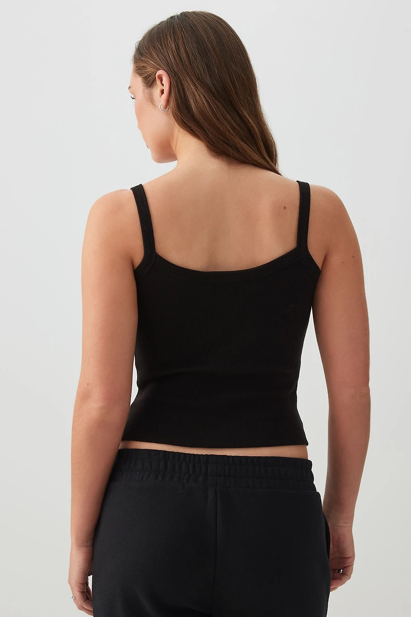 Basic Scoop Neck Short Tank
