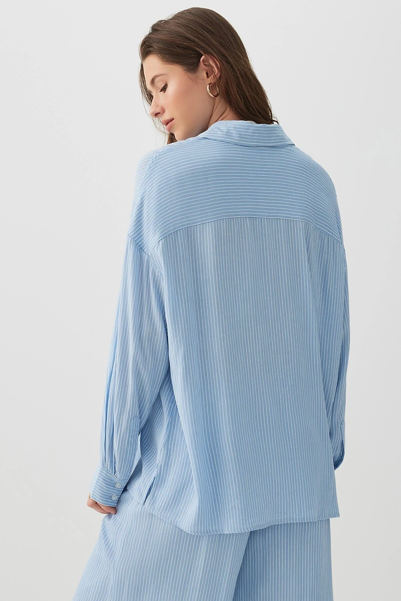 Crinkled Oversized Shirt