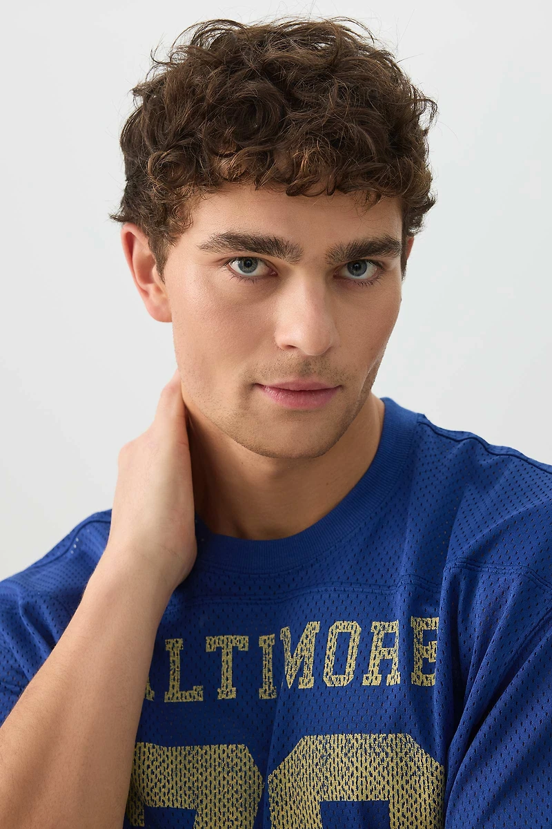 Boxy Mesh Sports Jersey