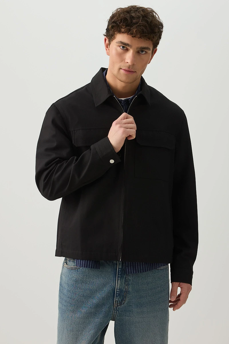 Veste-chemise à glissière