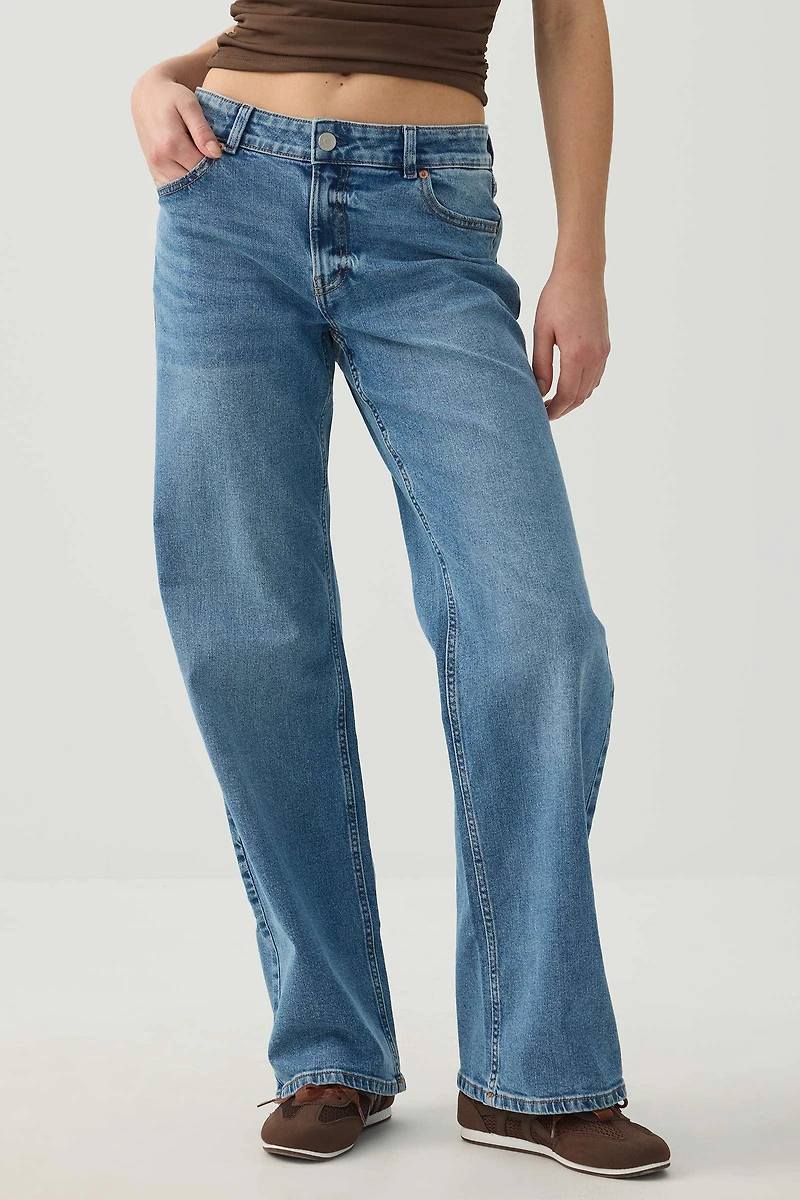 Le jean Era coupe droite et taille mi-haute