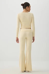 Stretch Rib Flare Leggings