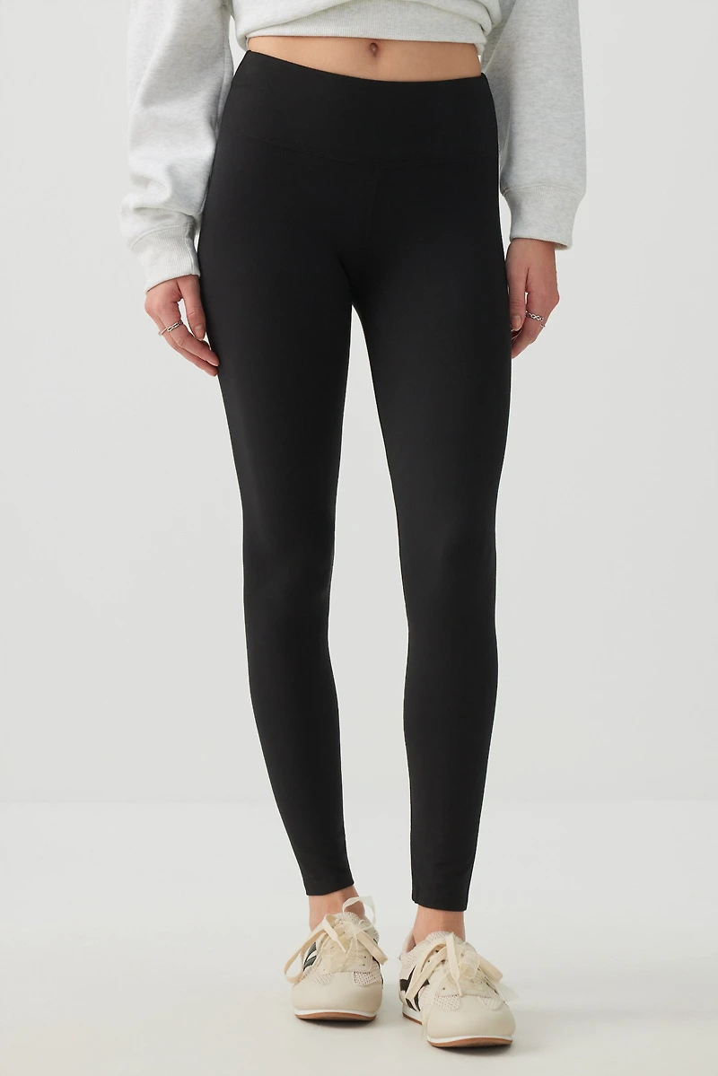 Legging très doux à large bande de taille