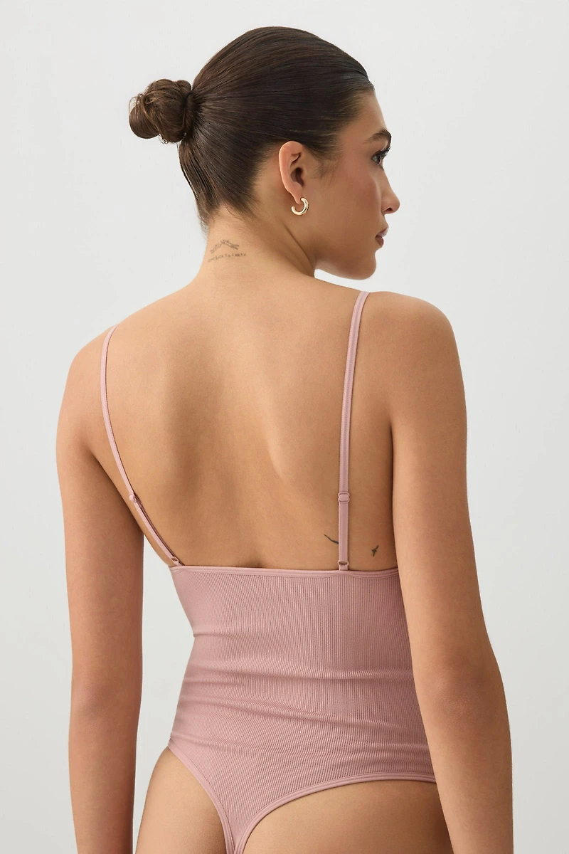 Seamless Bodysuit with Adjustable Straps