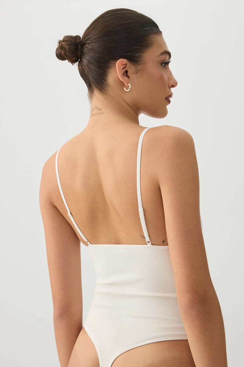 Seamless Bodysuit with Adjustable Straps