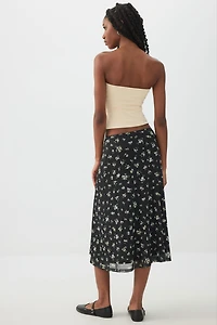 Mesh Midi Skirt