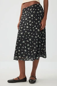 Mesh Midi Skirt