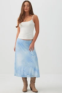 Jupe midi en maille