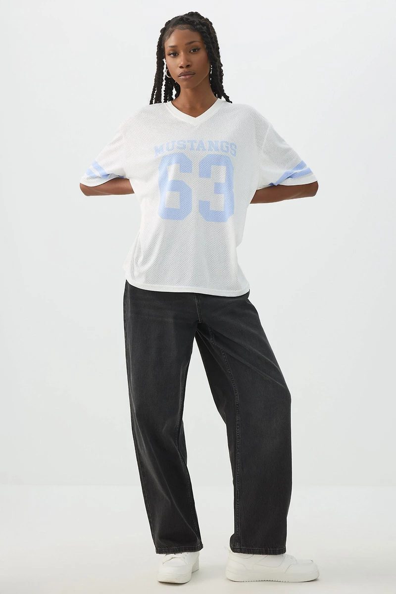 Mesh Football T-Shirt