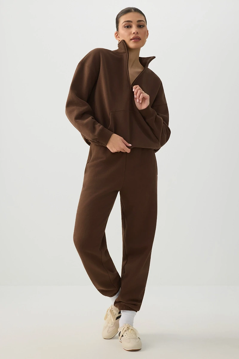 MADESOFT™ Fleece Oversized Half Zip Sweatshirt