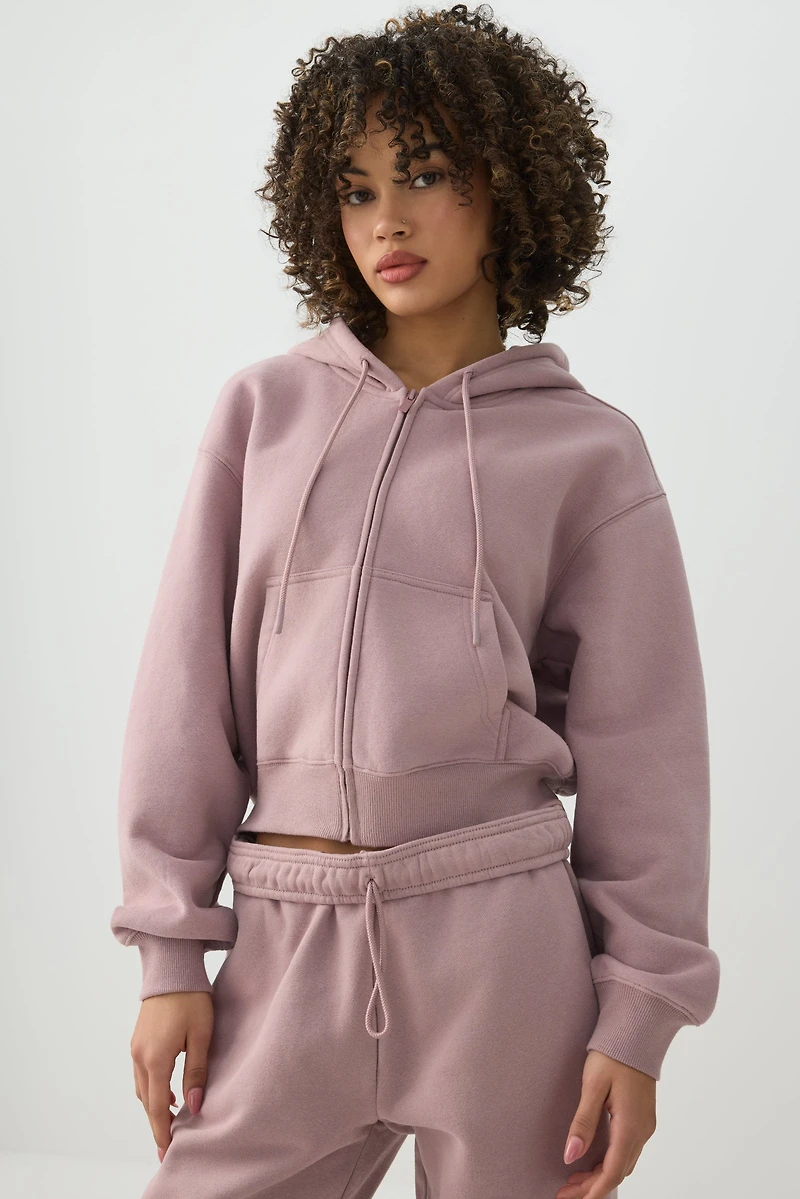 MADESOFT™ Fleece Short Zip Up Hoodie